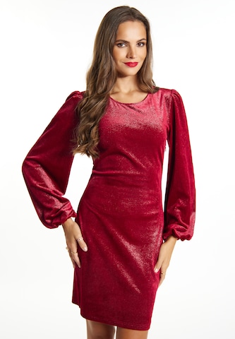 faina Коктейльное платье в Красный: спереди