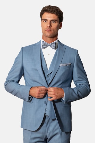 Real Guys Set Fliege mit passendem Einstecktuch in Blau