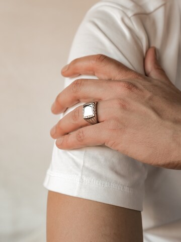 Hey Happiness Ring 'Signet' in Silver