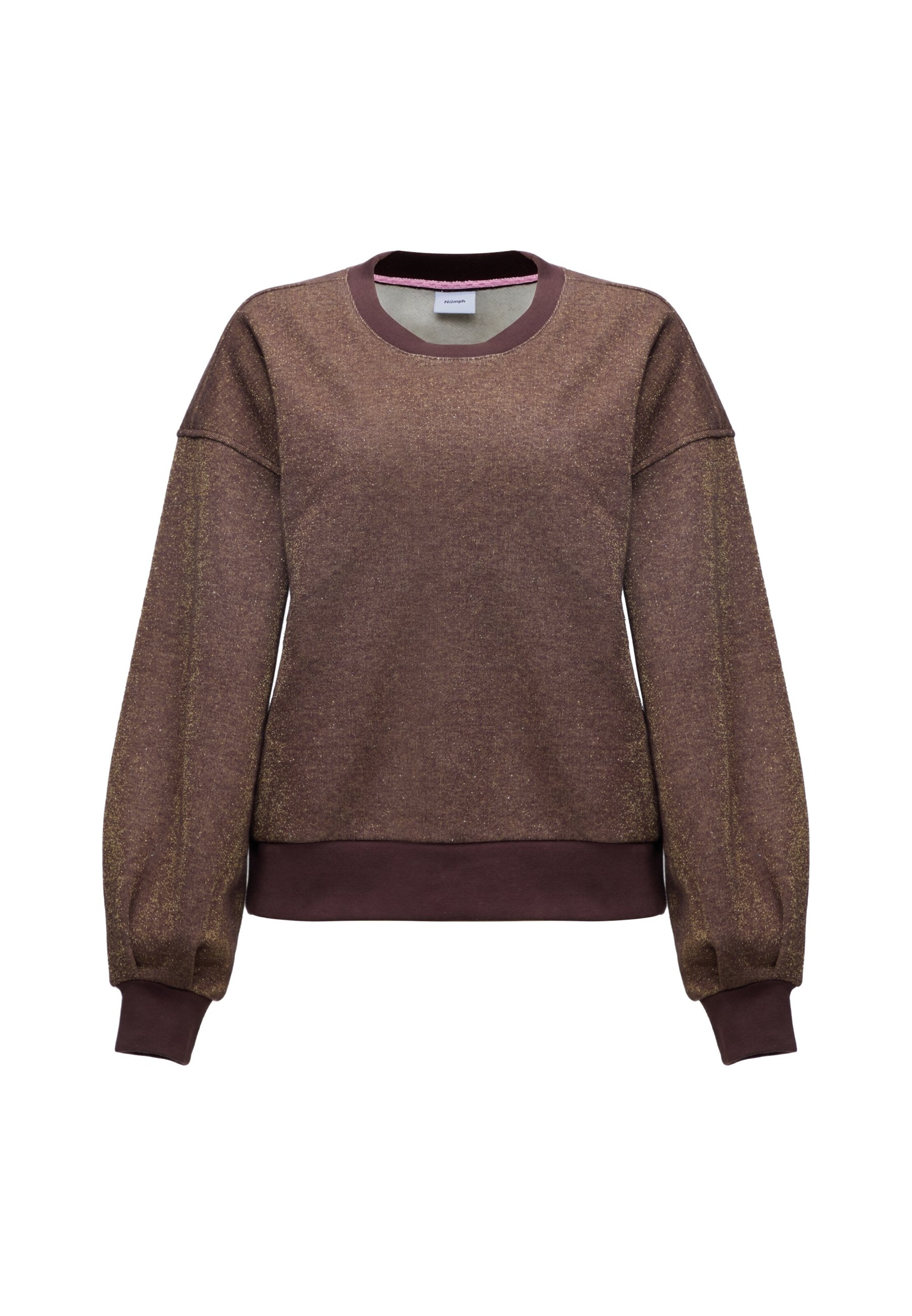 NÜMPH Sweatshirt 'SALINA' in Brown: front