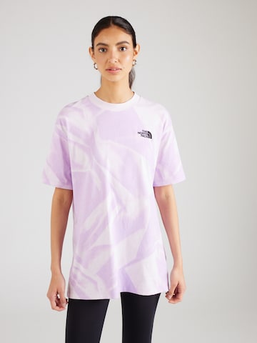 T-shirt THE NORTH FACE en violet : devant