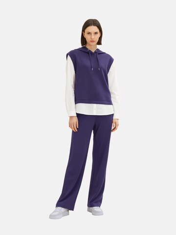 TOM TAILOR Loosefit Broek in Blauw