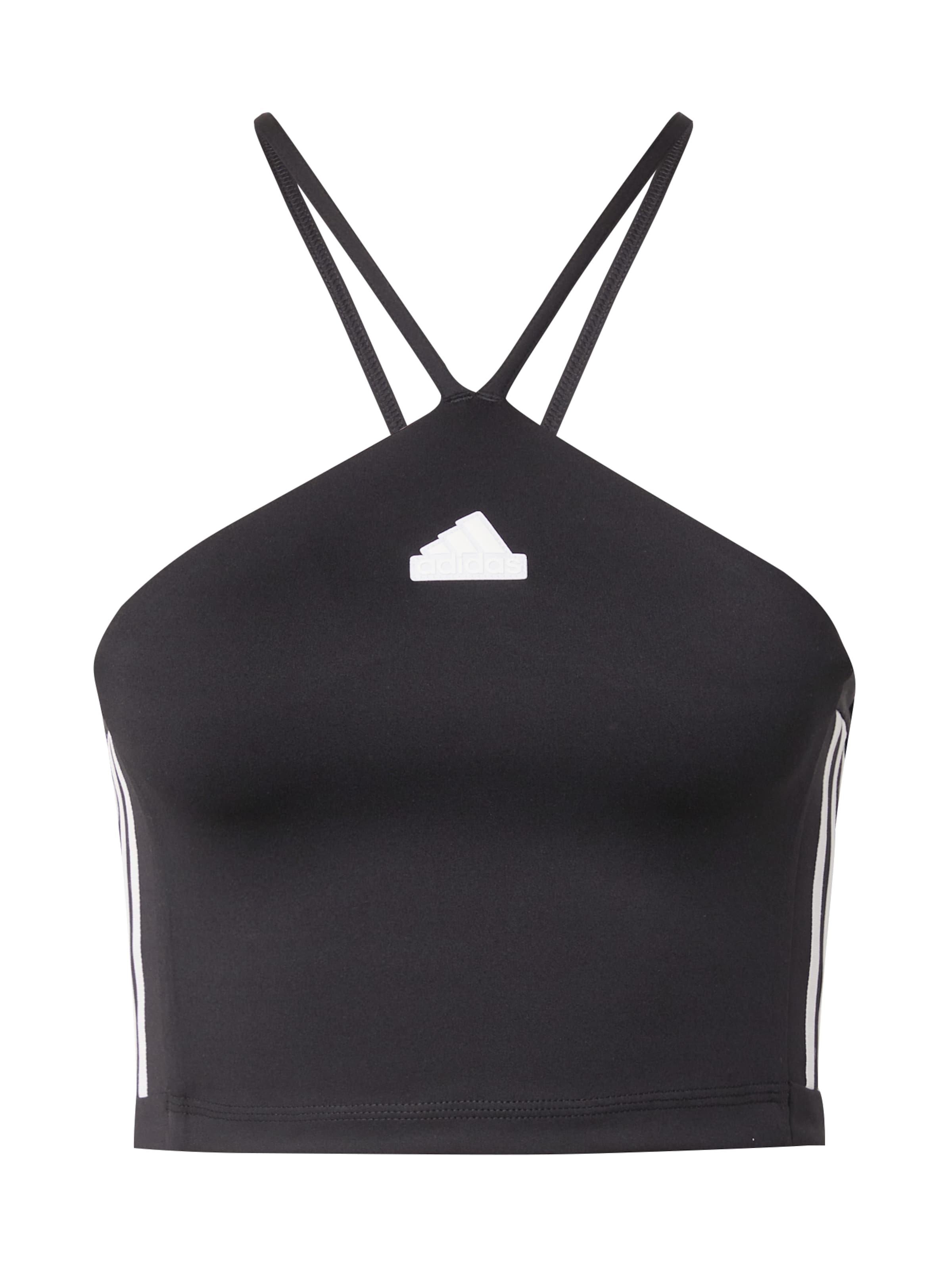 Sport top de la ADIDAS SPORTSWEAR pe negru: față