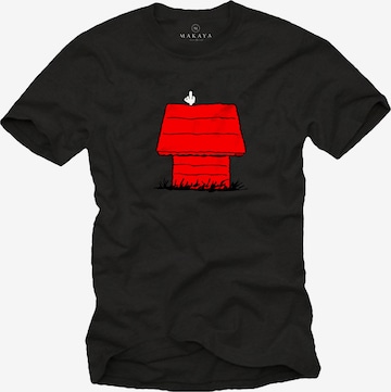 MAKAYA Shirt 'Dog House' in Black: front
