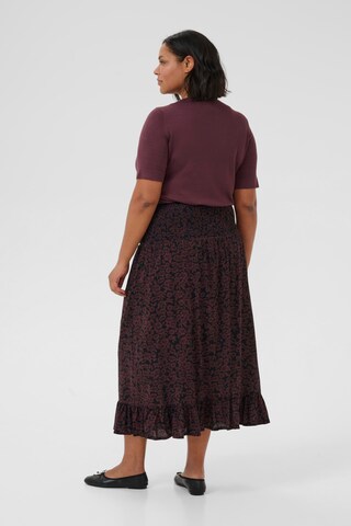 Jupe 'Bella' KAFFE CURVE en marron