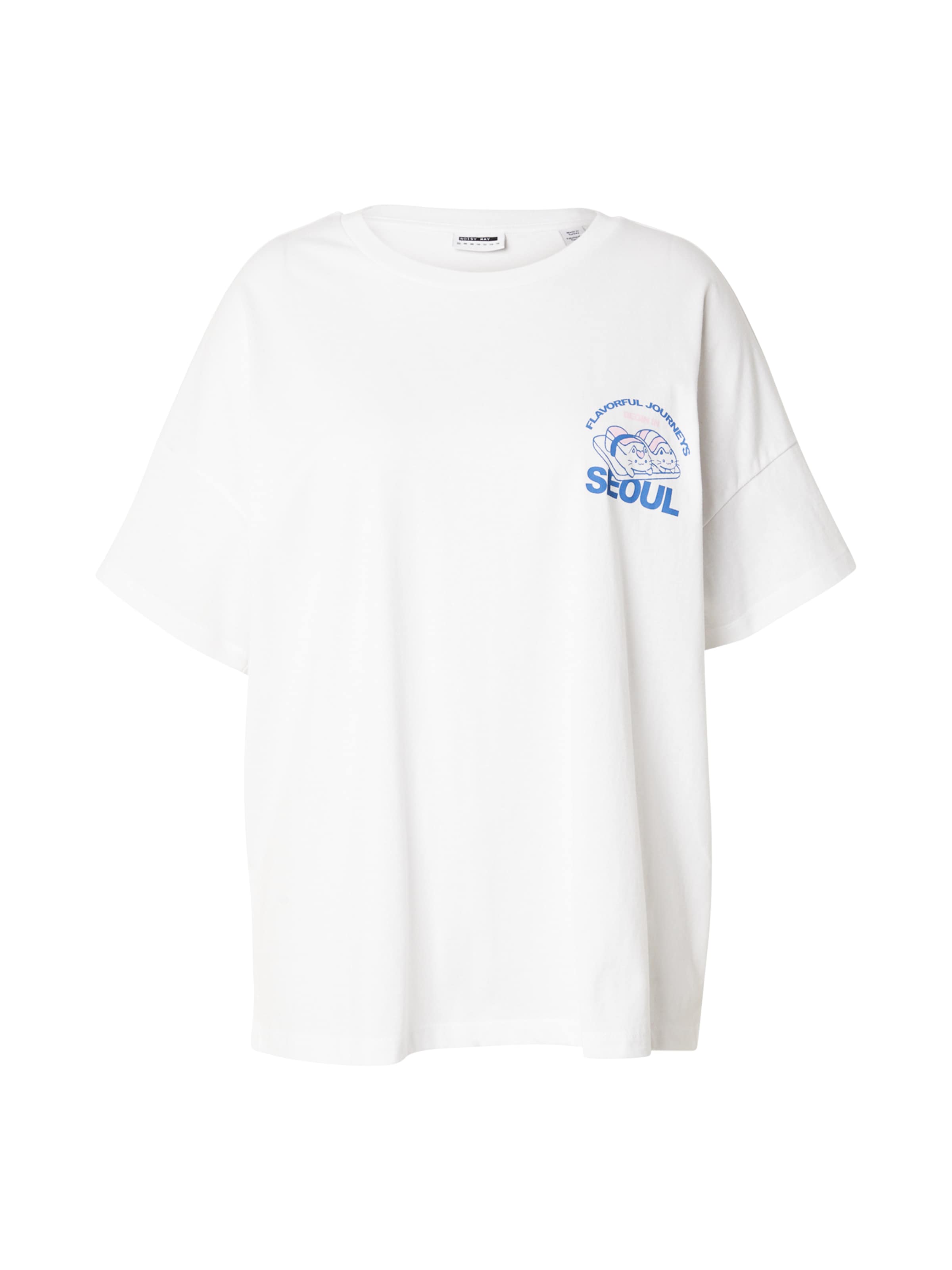 Noisy May Curve Shirt 'NMIDA RAMEN' in White: front