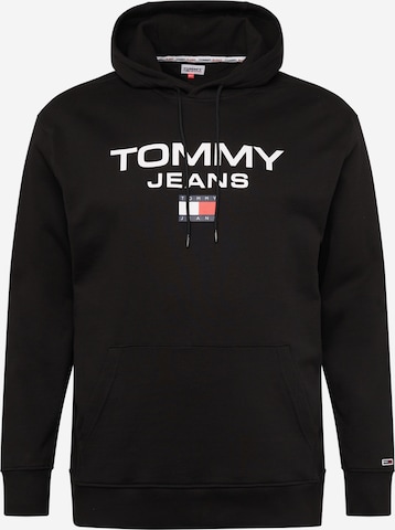 Tommy Jeans Plus Collegepaita värissä musta: edessä