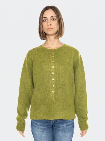 wild pony Cardigan 'Cárdigan Boton Joya Verde' i grøn