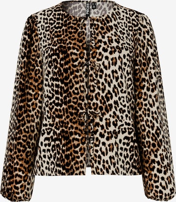 PIECES Bluse 'PCTIFFANY' in Braun: Vorderseite