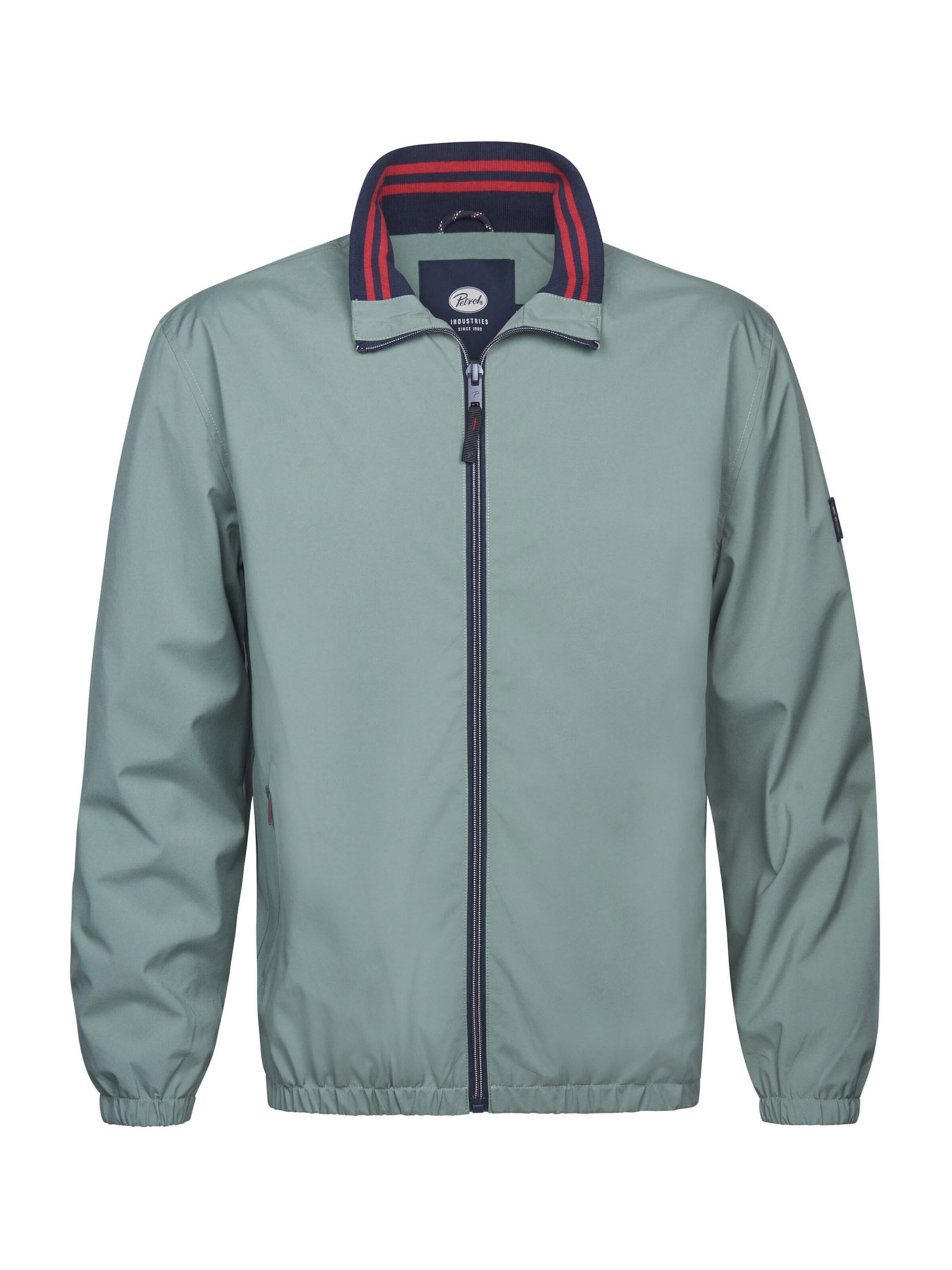 Petrol Industries Φθινοπωρινό και ανοιξιάτικο μπουφάν σε πράσινο: μπροστά