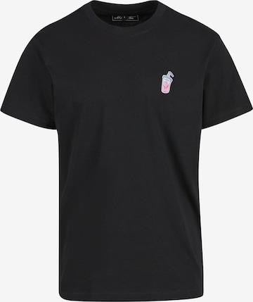 Mister Tee Shirt 'Good Vibes Drink' in Black: front