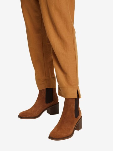 ESPRIT Chelsea boots i brun