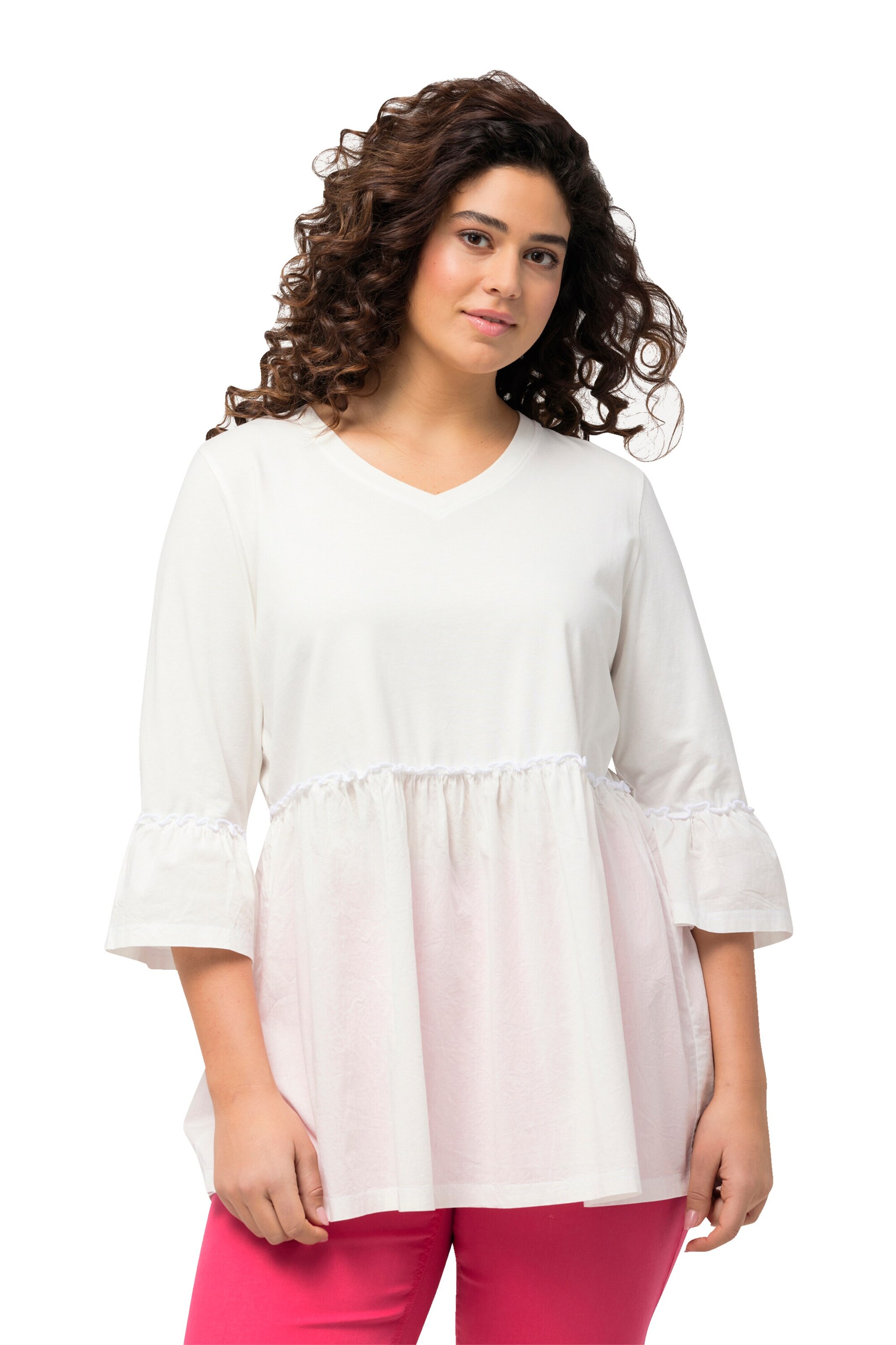 Ulla Popken Shirt in White: front