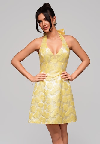 Robe Ombre en jaune : devant