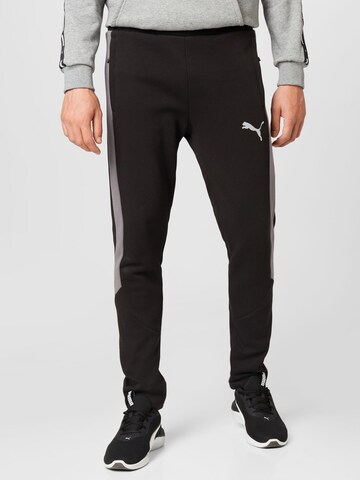 Regular Pantalon de sport PUMA en noir : devant