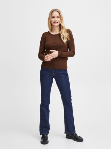 Fransa Gebreid vest in Bruin