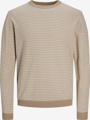 JACK & JONES Pullover 'ROB' in Beige: predná strana