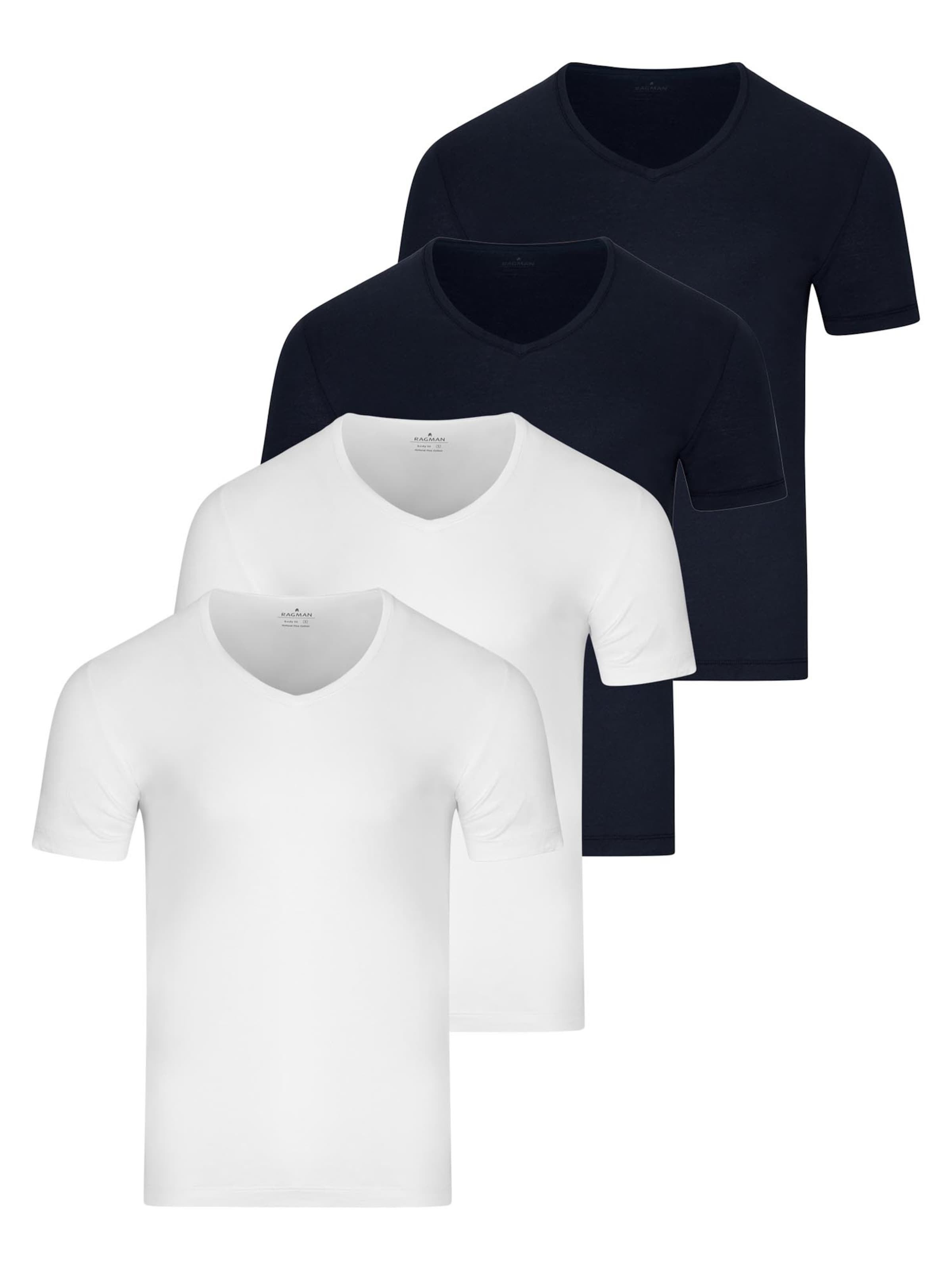 Ragman Undershirt 'Basic' in Blue: front