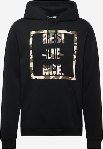 ABOUT YOUSweater majica 'Anthony' - crna boja: prednji dio
