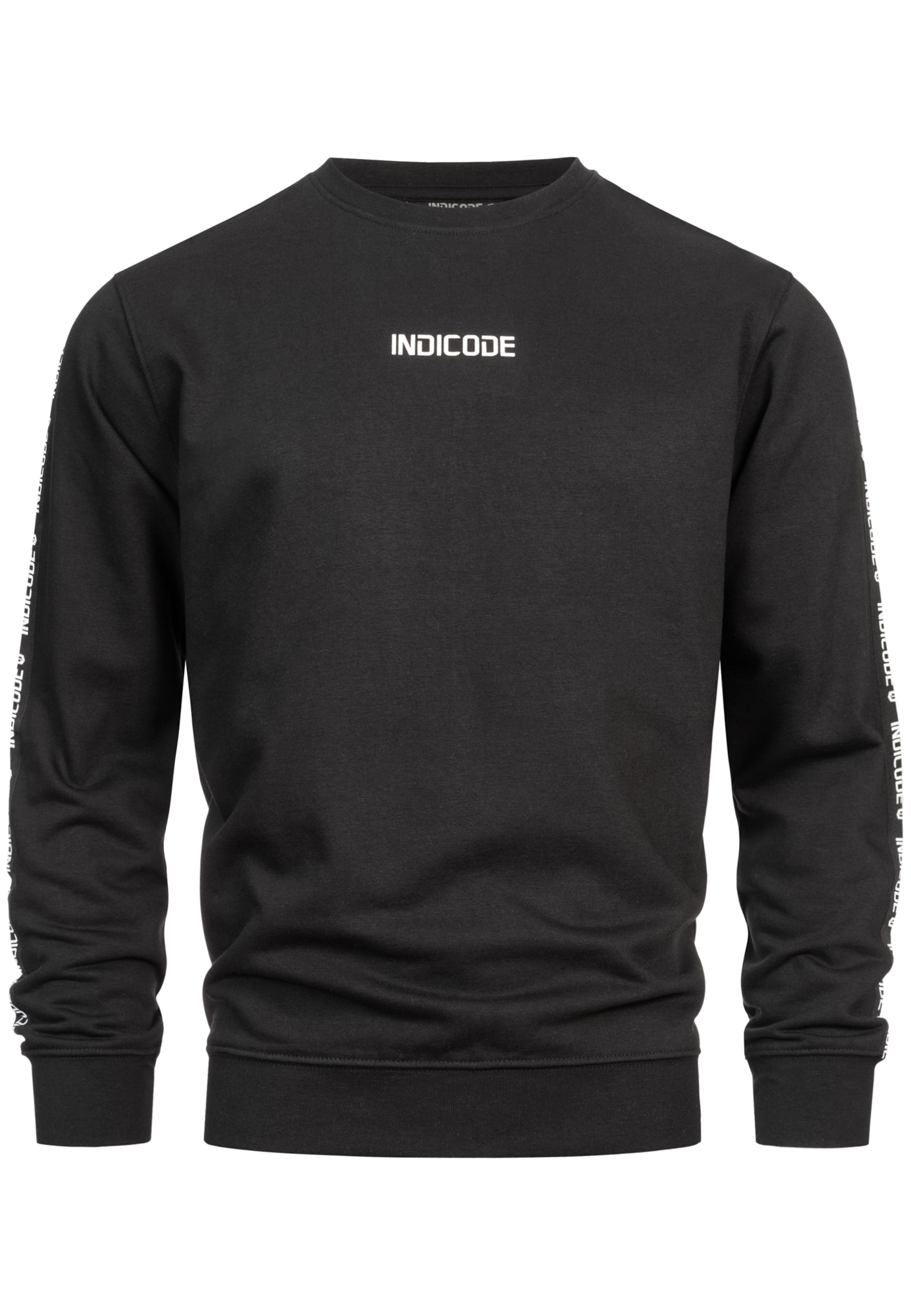 INDICODE JEANS Sweatshirt 'Korbin' in Black: front