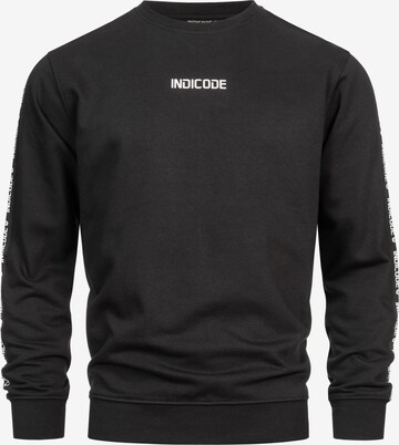 INDICODE JEANS Sweatshirt 'Korbin' in Black: front