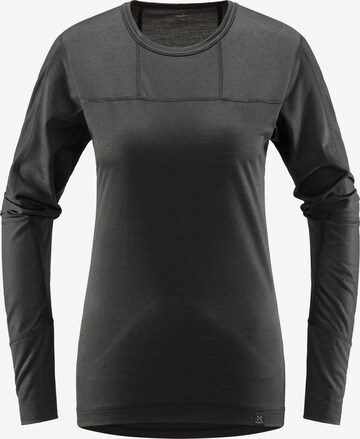 Haglöfs Base Layer 'Natural Blend Tech' in Black: front