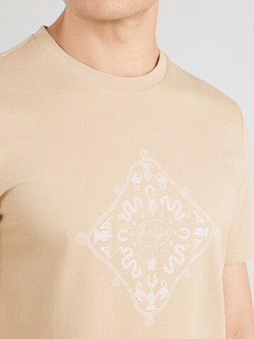 HUGO Shirt 'Nerberri' in Beige
