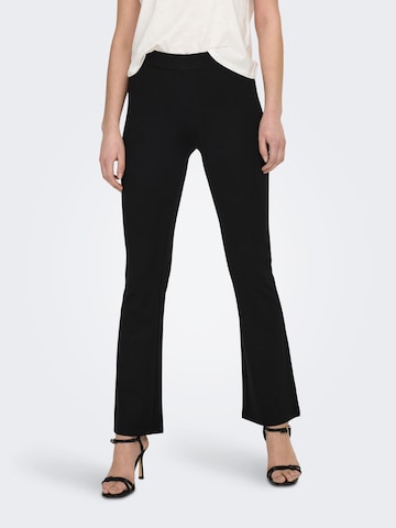 Bootcut Pantalon 'Pretty' JDY en noir : devant