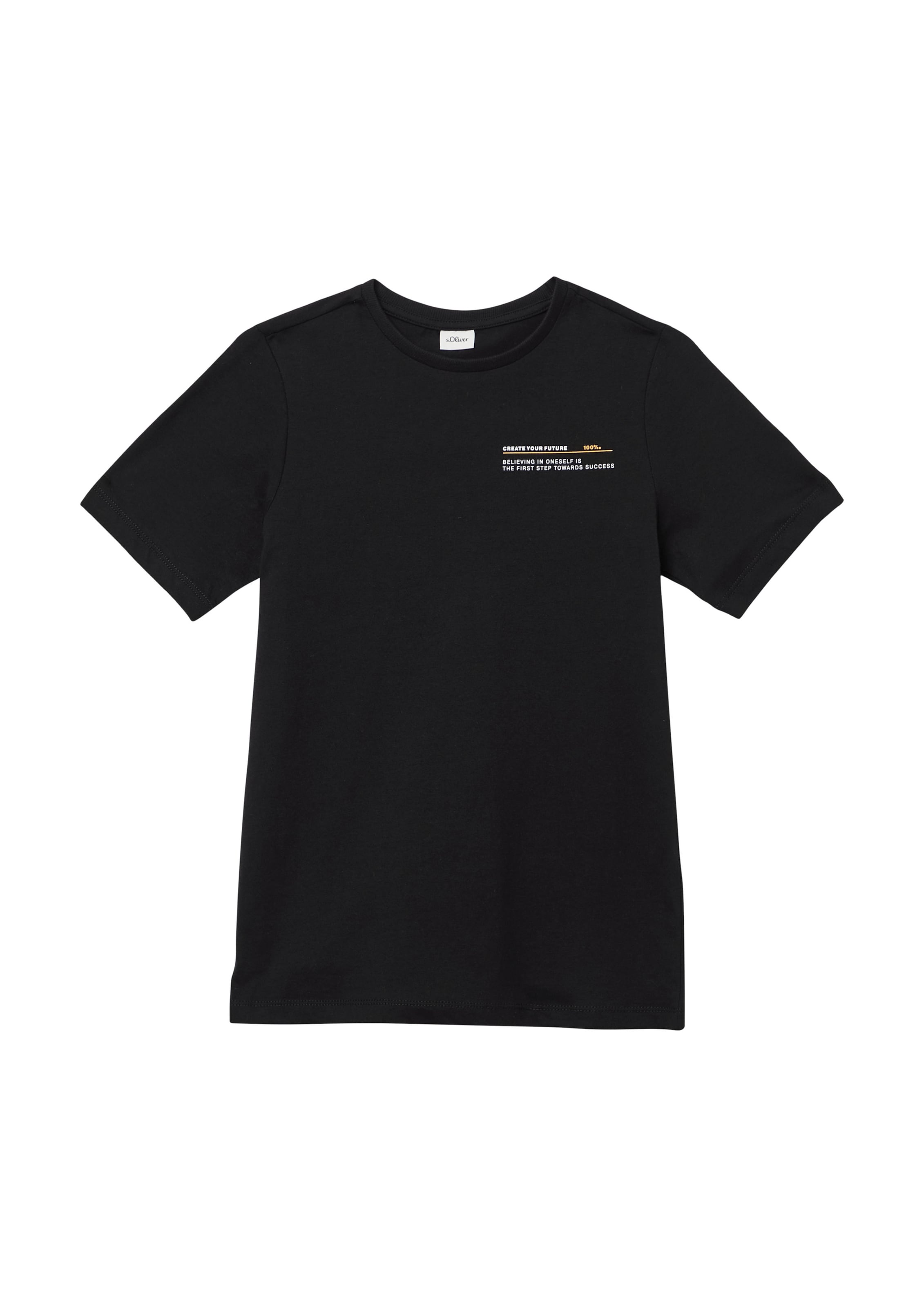 s.Oliver T-Shirt in Schwarz: Vorderseite