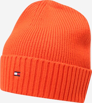 TOMMY HILFIGER Beanie in Orange: front