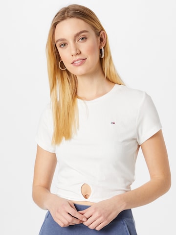 Tommy Jeans Shirt in Weiß: predná strana