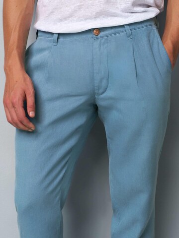 Coupe slim Pantalon chino MEYER en bleu