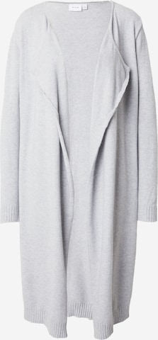 VILA Knit Cardigan 'RIL' in Grey: front