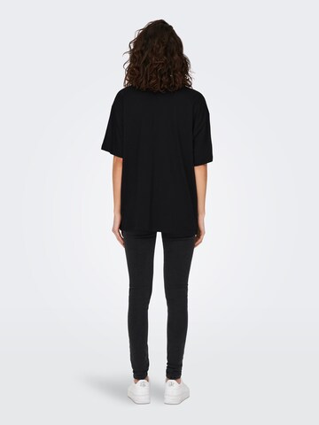 T-shirt oversize 'LIV' ONLY en noir