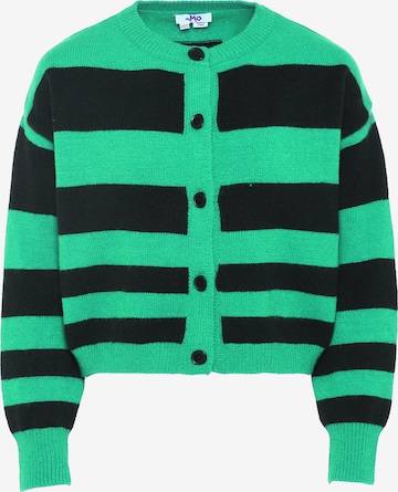 MYMO Плетена жилетка в зелено: отпред