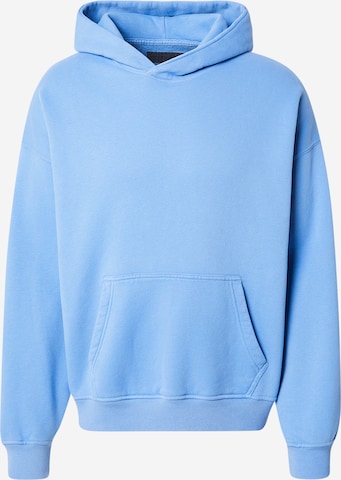 Abercrombie & FitchSweater majica 'ESSENTIAL' - plava boja: prednji dio