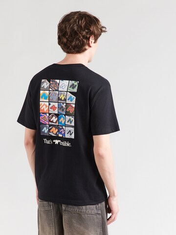 new balance Majica 'N Collage' | črna barva: sprednja stran