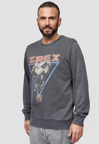 Recovered Sweatshirt 'Jurassic Park T-Rex 1993' in Grijs