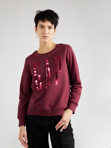 GAPSweater majica - crvena boja: prednji dio