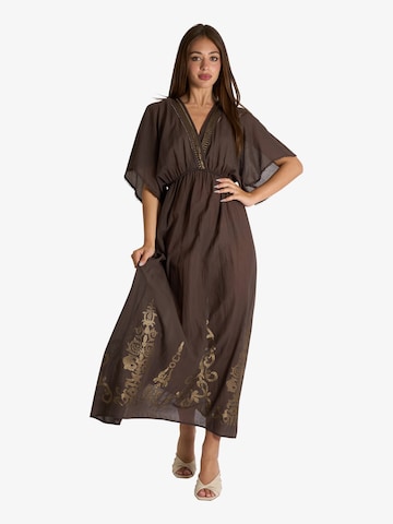 Robe d’été SOUVENIR en marron : devant