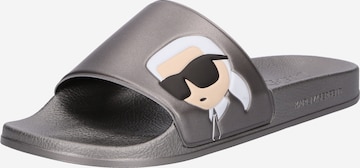 Karl Lagerfeld - Sapato aberto em cinzento: frente