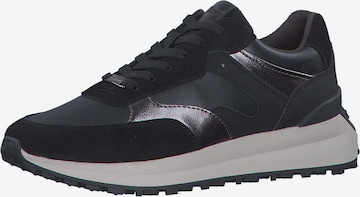 Sneaker low de la s.Oliver pe negru: față