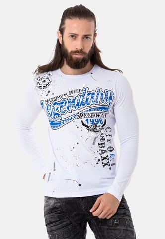 CIPO & BAXX Shirt in Wit: voorkant
