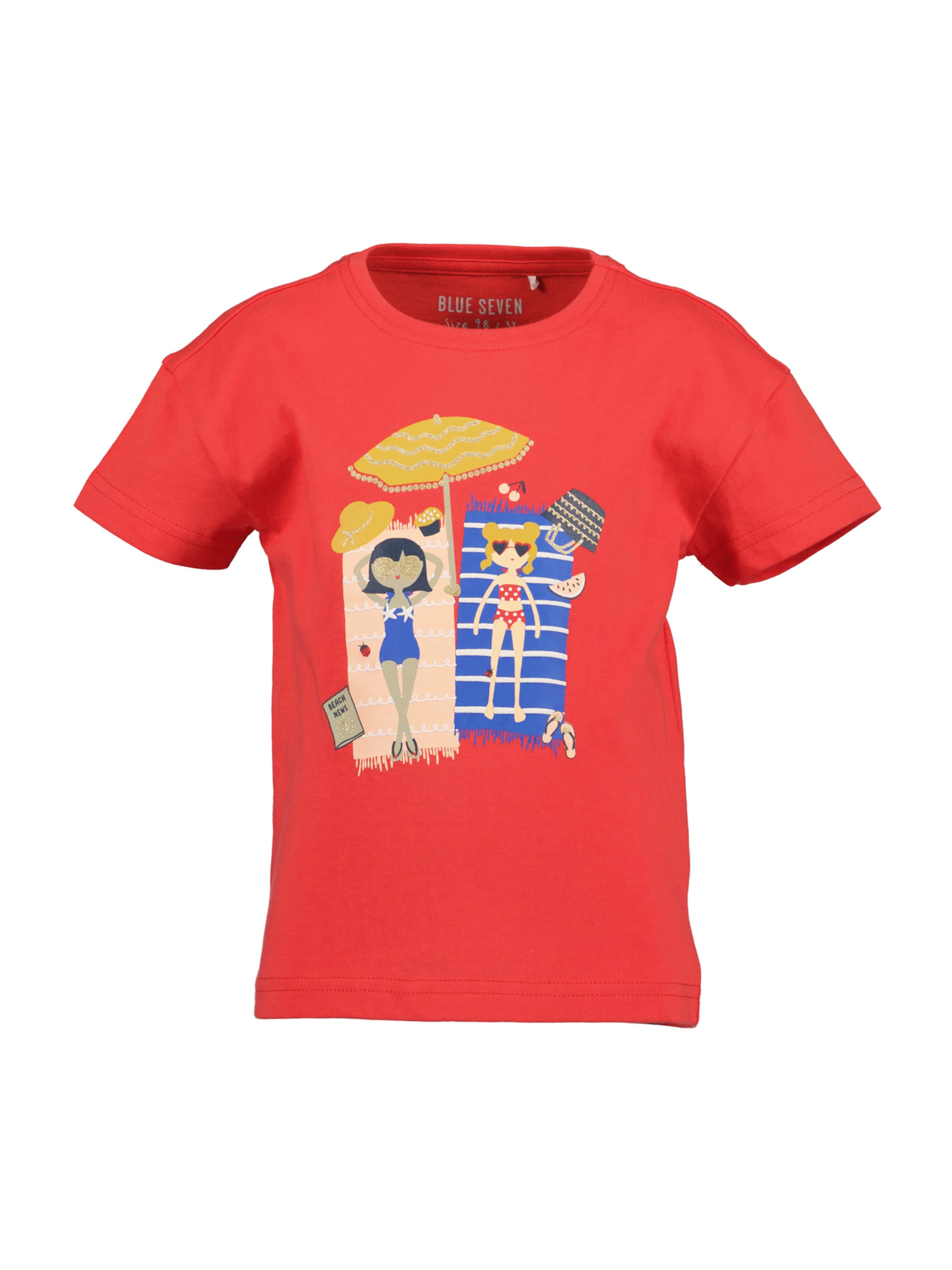 BLUE SEVEN Tričko – červená: přední strana