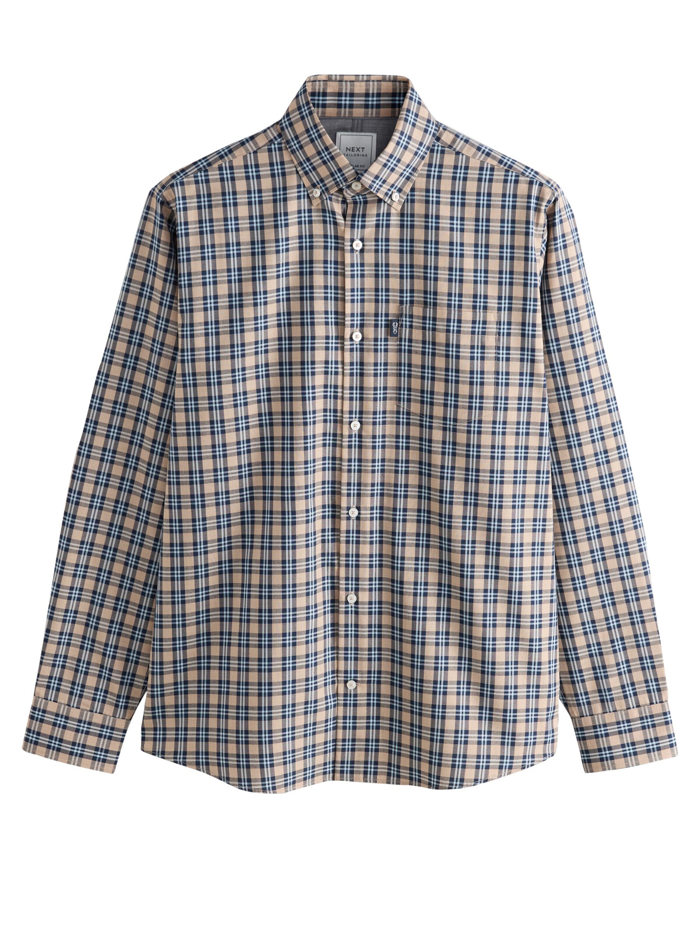 Next Regular Fit Hemd in Braun: Vorderseite