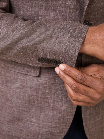 Next Slim Fit Sakko 'N. Premium' in Braun