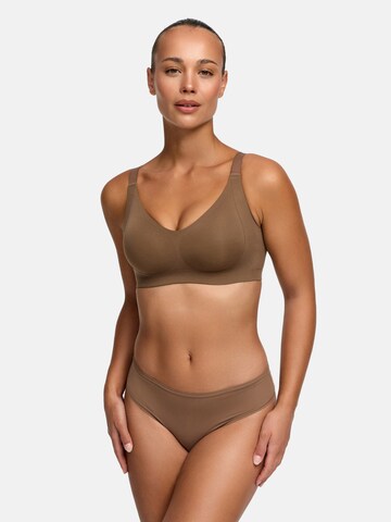 cfab (formerly creamy fabrics) - Push-up Sujetador 'Seamless Compact Push-Up BH' en marrón