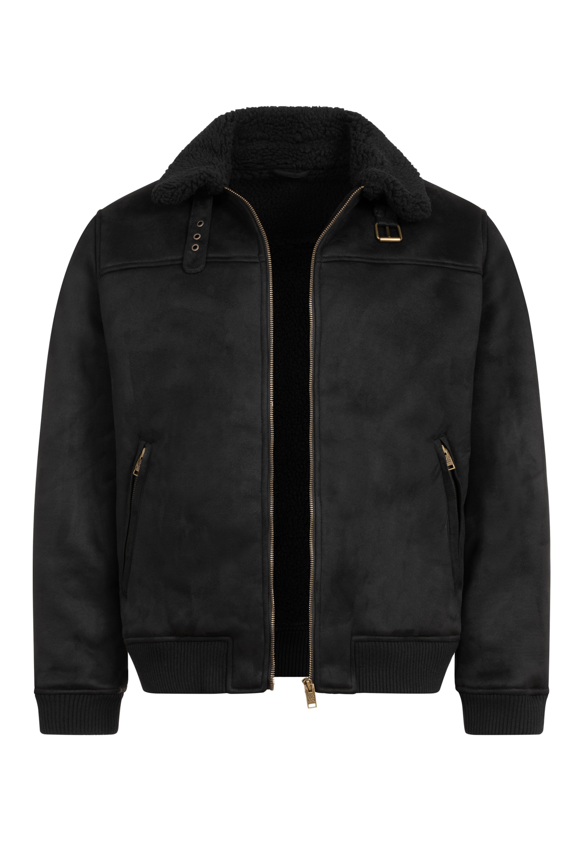 INDICODE JEANS Between-Season Jacket in Black: front