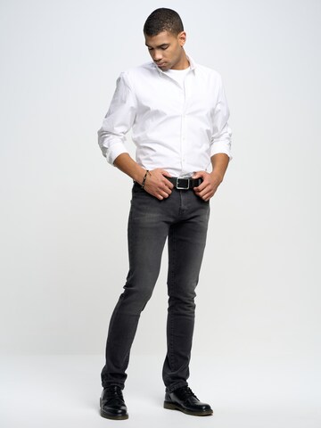 BIG STAR Slimfit Jeans 'MARTIN' in Zwart