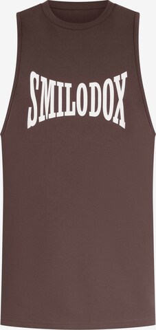 T-Shirt 'Classic Pro' Smilodox en marron : devant